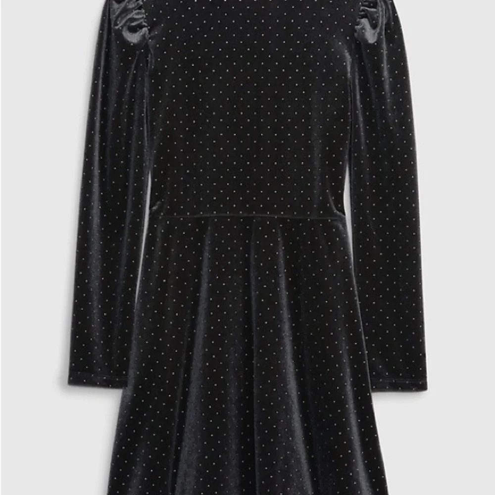 NEW Gap Kids Puff Sleeve Velvet Skater Dress‎